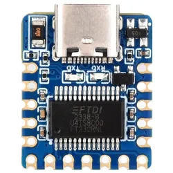 Waveshare USB-zu-UART (TTL) Mini-Kommunikationsmodul, FT232RNL, 300bps-3Mbps, USB Type-C