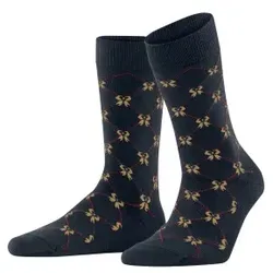 Burlington Sweet Ribbon Cotton Sock Marine Gr 36/41 Damen