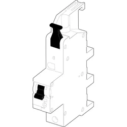 ABN XKS135L1-5 SHU-Schalter/1-polig/35A SammelS-Montage Charakteristik E / ABN, Phase L1 XKS135L15
