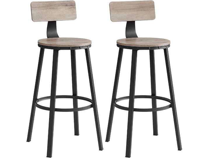 Barhocker 2er Set Vintage Industrial Greige