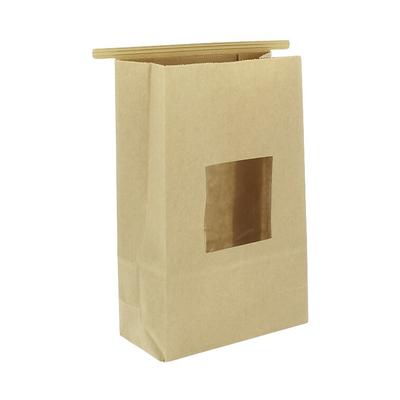 Greenuso MONOUSO - SOS-Kraftbeutel mit Verschluss und Fenster 15+7x23cm (50 Stück)