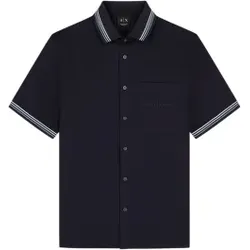A|X Armani Exchange für Herren. XM002110AF22640UB101 Informelles Poloshirt marineblau (XL), Lässig, Baumwolle, Kurzarm