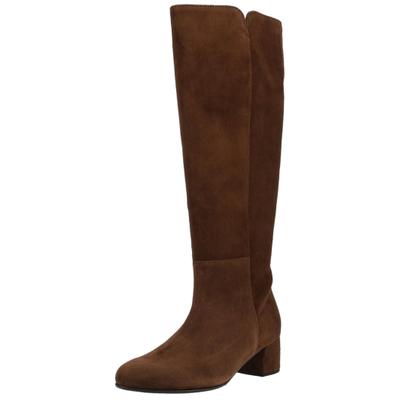 Stiefel GABOR "Gabor Stiefel Veloursleder", Damen, Gr. 40,5, braun (cacao), Veloursleder, Schuhe Stiefel