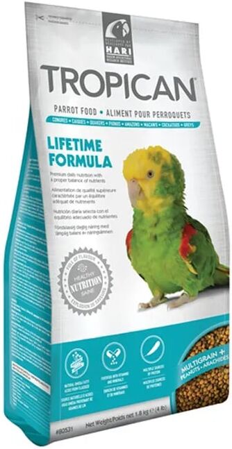 Tropican Alimento De Manutenção Para Papagaios 1,8 Kg
