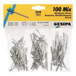 Gesipa 1433667 Blindniete (Ø) 4 mm Stahl Aluminiumlegierung 100 Teile