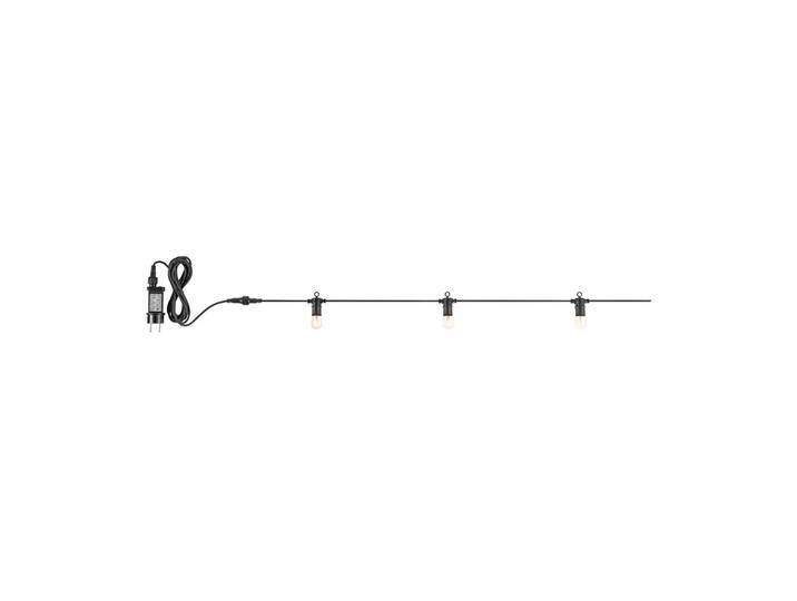 Markslöjd LED-Lichterkette VIBE, Basis, 15-flammig, IP44 Vibe, dimmbar, schwarz, Kunststoff