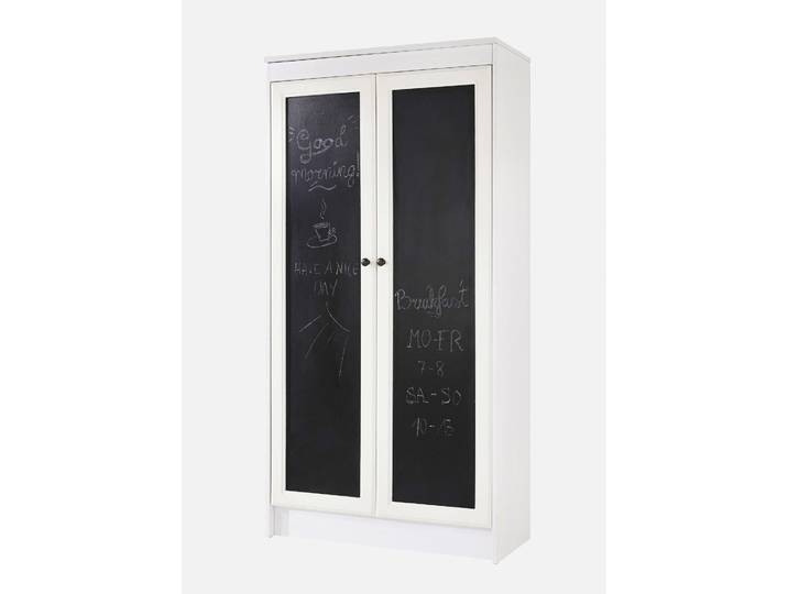 bonprix Schrank mit Kreidefolie, 154x78,5x34 cm, Sehr praktisch: Für kurze Notizen sind die Türfronten mit Kreidefolie versehen., weiß, aus 100% MDF