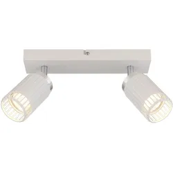 Deckenlampe Deckenleuchte Spotlampe beweglich weiß chrom Wohnzimmerlampe 26 cm