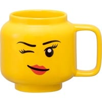 LEGO Keramiktasse Winking Girl, klein gelb