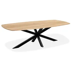 MAISON Esstisch Newark 190 x 102 cm Holz Weiß