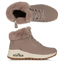 SKECHERS Damen-Stiefelette Uno Rugged Materialmix Memory Foam