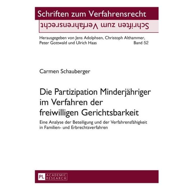 Peter Lang Schauberger:Die Partizipation Minderjäh (67838148)