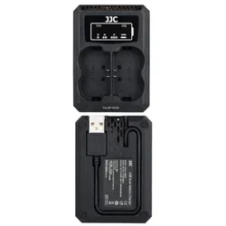 JJC Fuji DCH NPW235 USB Dual Battery Charger für Fujifilm Akkus