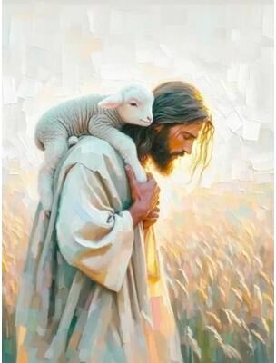 Uplifted Goods Architectural Sacred Heart And Holy Spirit Heritage Canvas Art j 7.9 X 9.8 In