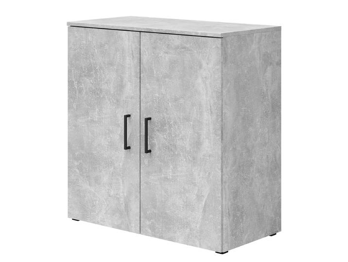 Armoire multifonction Hick 80 x 83cm Gris/Imitation béton