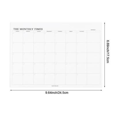 Weekly & Monthly Undated Agenda Notebook Professional Study Planner & Korean Stationery For Office And School monthly Schedule