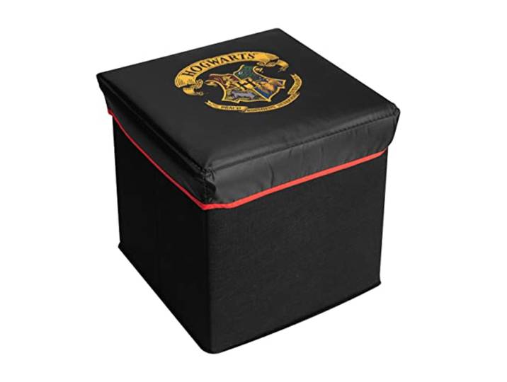 United Labels Harry Potter Boîte de rangement avec couvercle – Poudlard pour chambre d'enfant – Boîte à jouets idéale pour étagère Kallax Noir 28 x 28\,5 x 28\,5 cm