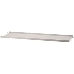 String System Regalboden Metall niedrige Kante Beige 78/2/20
