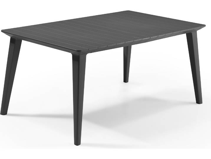 Allibert Lima 160 Table aspect bois\, graphite ; 226499