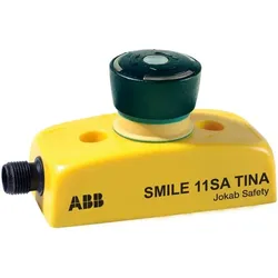 ABB Smile11SATina Maschinen-Stopp-Taster 1 x 5-poliger Stiftstecker M12 mit dynamischem Funktionsprinzip LED-Anzeige im Taster 2TLA030050R0500