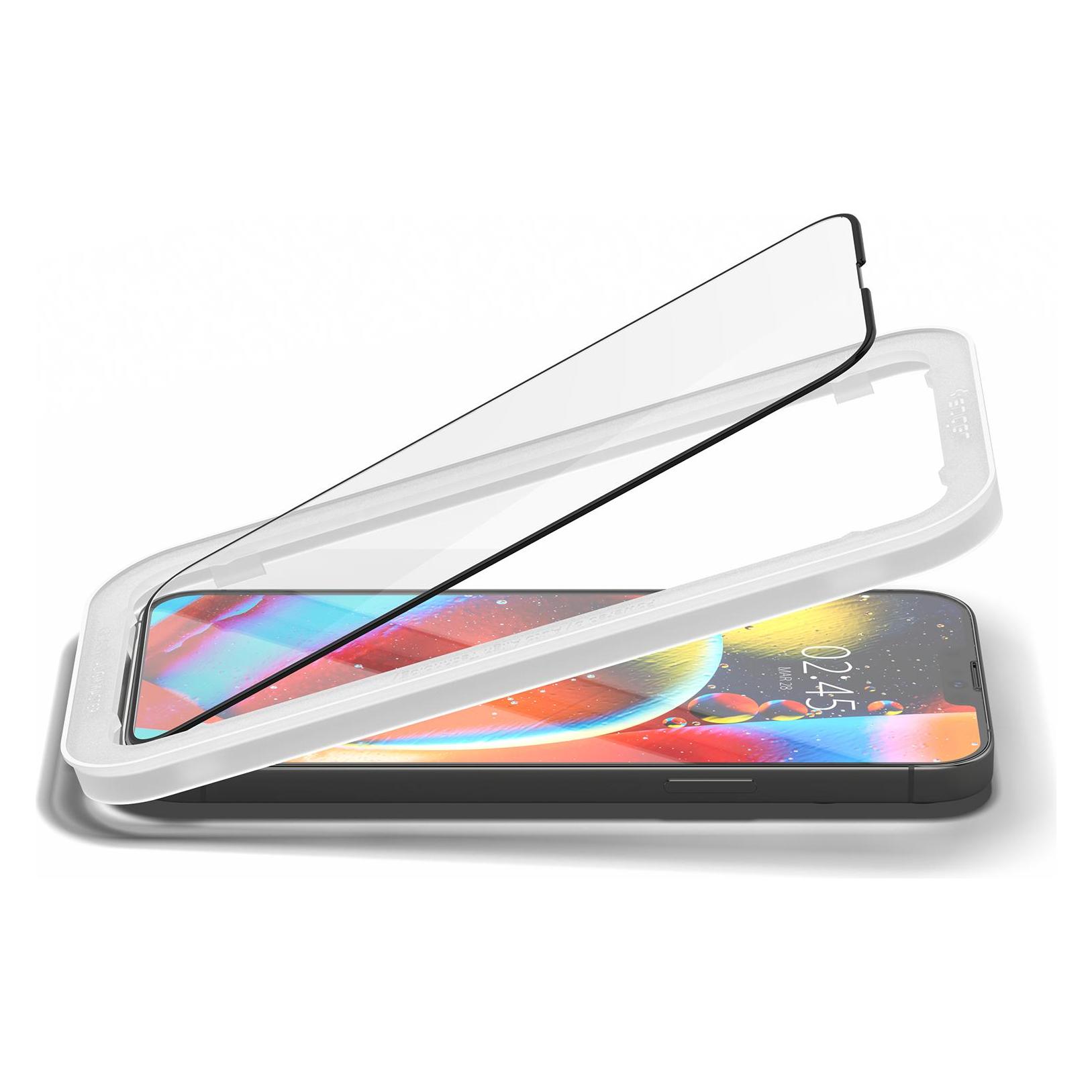 Spigen tempered glass ALM Glass FC 2-pack for iPhone 13 Pro Max black (Apple iPhone 13 Pro Max, Apple iPhone 14 Plus) (AGL03377)