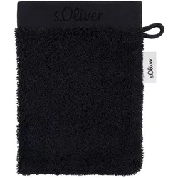 s.Oliver Waschlappen 16 x 21 cm Baumwolle Schwarz