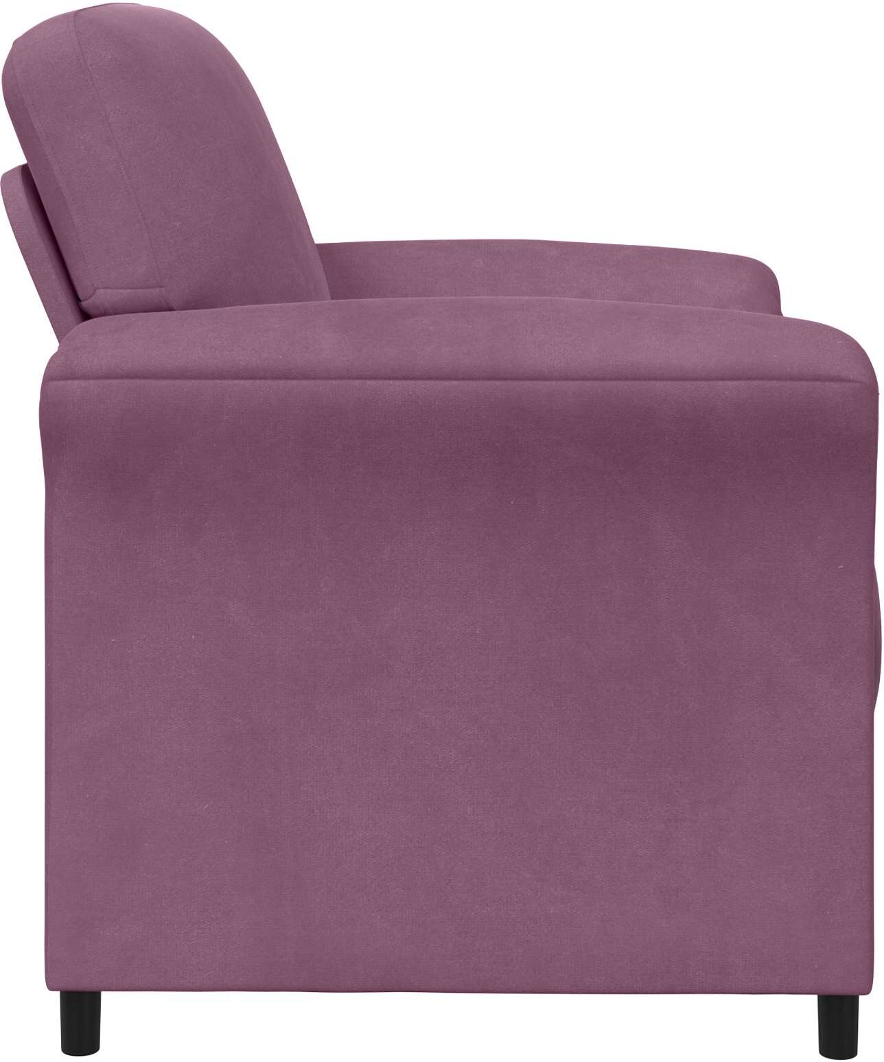 vidaXL Canapé 1 place Pourpre Velours