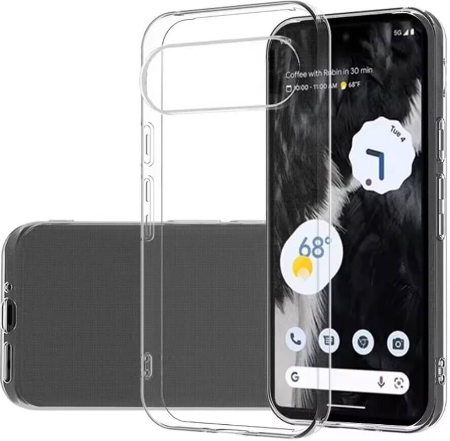 Google Pixel 9 / 9 Pro Hupsis Huomaamaton Suojakuori, Kirkas