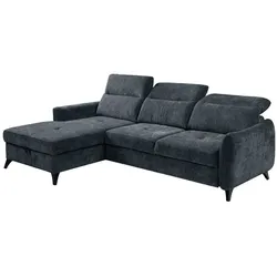 Ecksofa mit Funktion Talia Stoff Grau Dunkelgrau