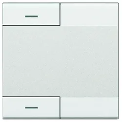 BTicino N4911M2ALN LivingLight Wippe 2M mit glatter Oberfläche Weiß