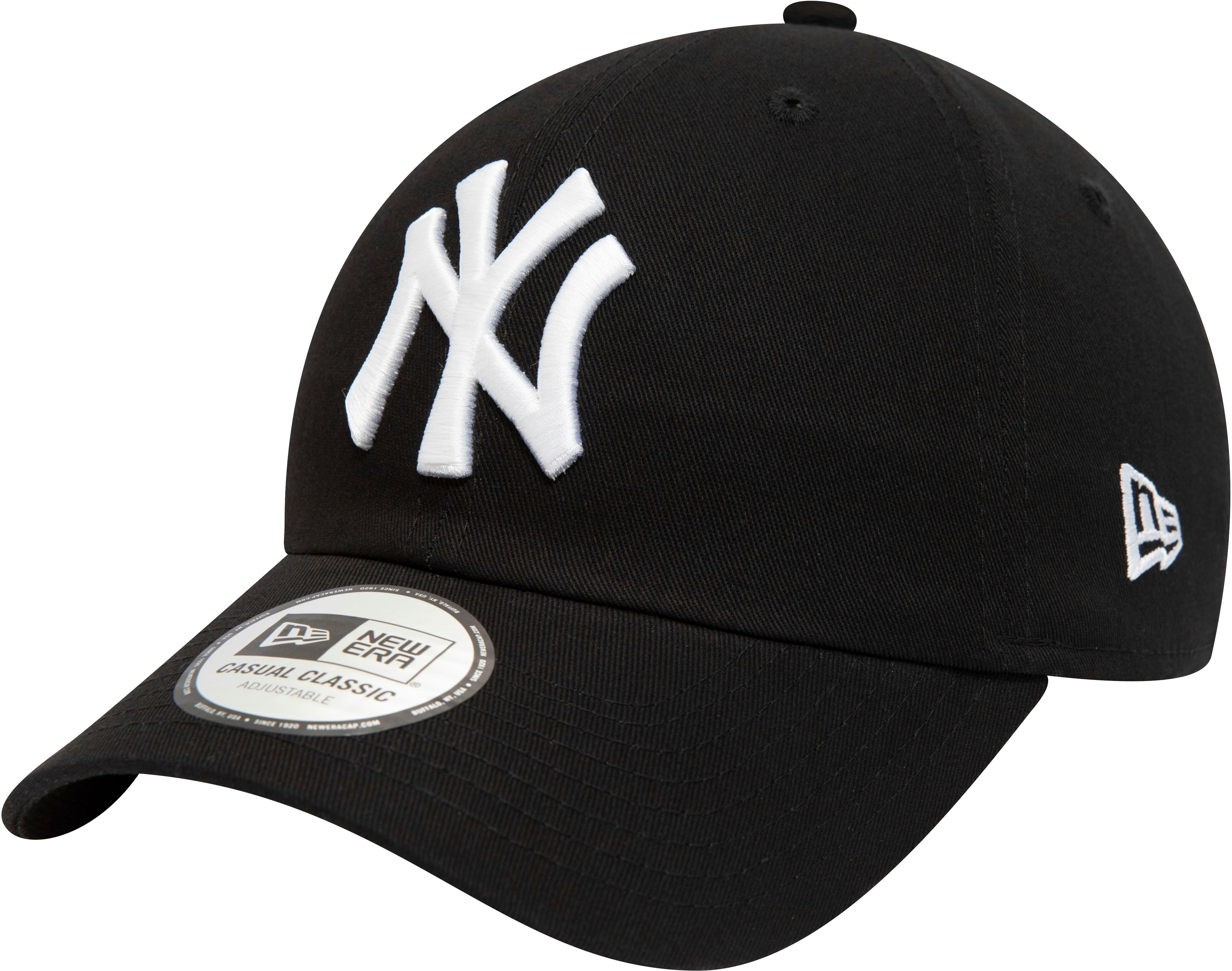 Baseball Cap NEW ERA "Cap Cap New Era 940Leag NY", Jungen, schwarz-weiss (schwarz, weiß), Obermaterial: 100% Baumwolle, Caps Baseball Cap, aus Baumwolle schwarz, weiß Einheitsgröße
