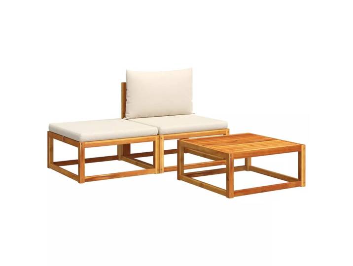 VidaXL - Gartensofa-set akazienholz, One Size, Braun