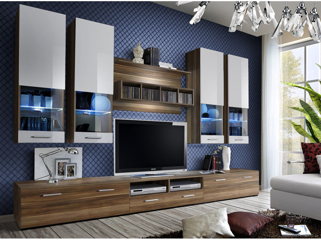 Ivy Bronx Balmorhea TV Stand for TVs up to 65" Walnut 65"