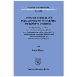 Internationalisierung und Digitalisierung der Buchführung im deutschen Steuerrecht, Fachbücher von Daniel Rüscher