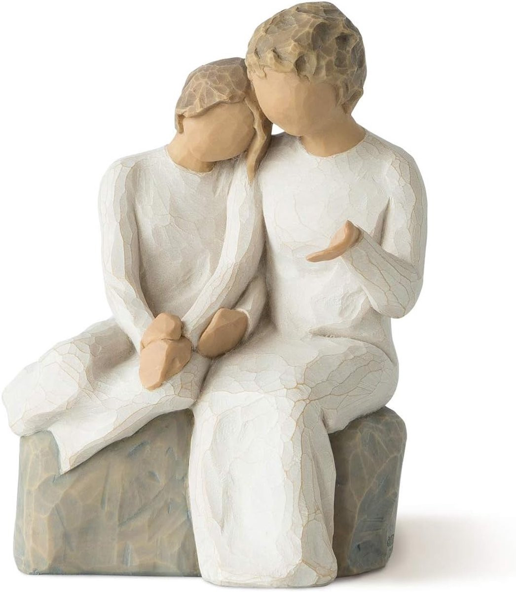 Harsbeeldje Grootmoeder en Kleinkind - Liefdevol Geschenk voor Oma