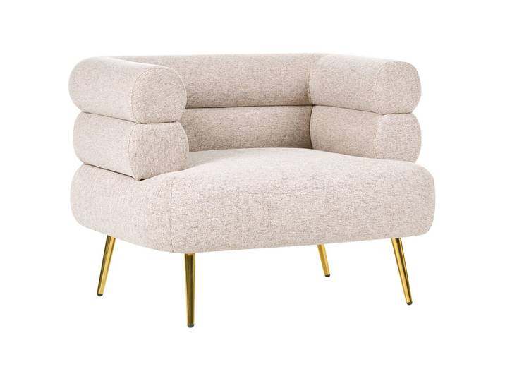 SESSEL Stoff Beige Bovik