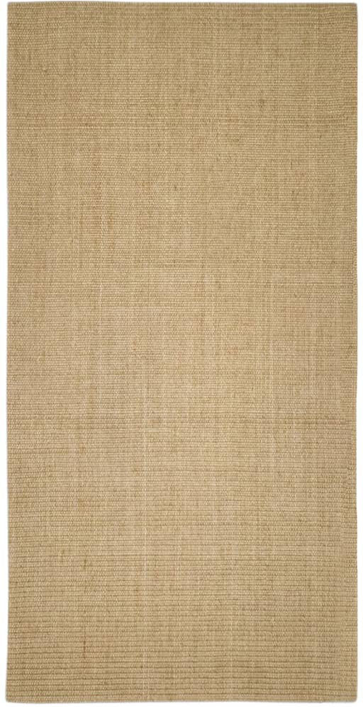 August Grove Rug Natural Sisal Brown Brown Rectangle 100 x 200cm