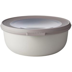 Mepal Frischhaltedose Cirqula rund, aus Kunststoff, 0,75 Liter, Multischüssel, Nordic white, luftdicht