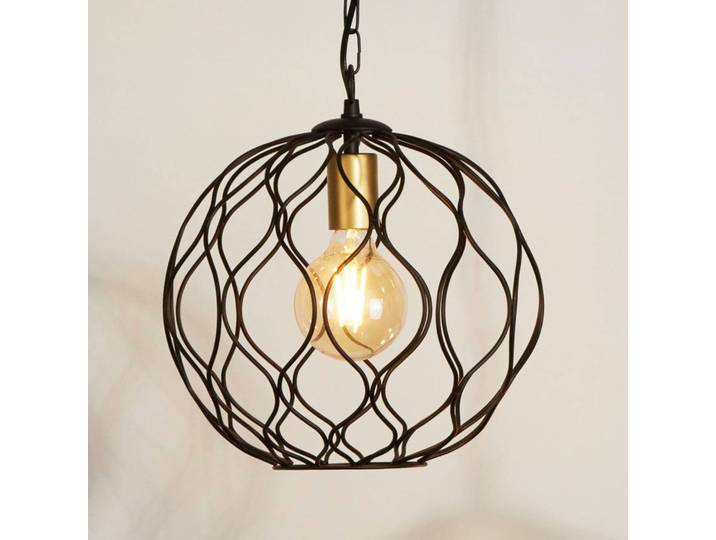 Searchlight Hängeleuchte Finesse, dimmbar, schwarz, für Wohn- / Esszimmer, Metall, Modern