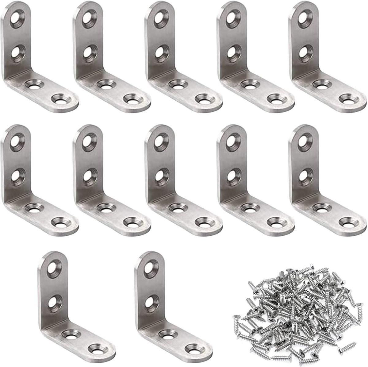 Hoekklemmen en hoekverbinder 40 x 40 mm - 12 stuks voor meubels