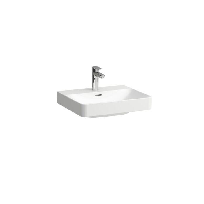 Laufen PRO X Waschtisch H8108620001081 55x46,5cm, 3 Hahnlöcher, mit Überlauf, weiß