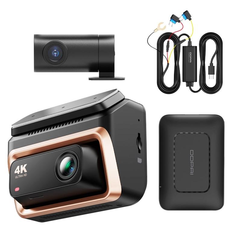 DDpai Dash- und Rückfahrkamera Z60 Pro 4G, 4K, WLAN, GPS, 3-Zoll-LCD, schwarz (Eingebautes Display, Eingebautes Mikrofon, GPS-Empfänger, WLAN, 4K) (DR2008B-02)