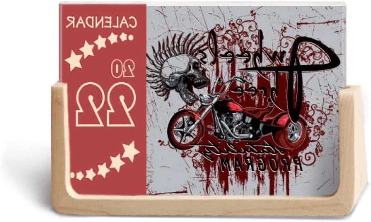 Bureau Kalender Planner Frame Desktop Decoratie met Houten Frame Multicolor 10x15 cm