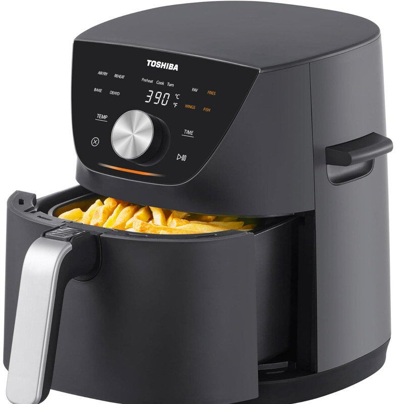 Comfee 5.2L Basket Air Fryer Air Fryer Black 5.2L