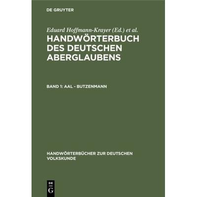 Aal - Butzenmann, Gebundene Ausgabe von , De Gruyter, 978-3-11-099914-3