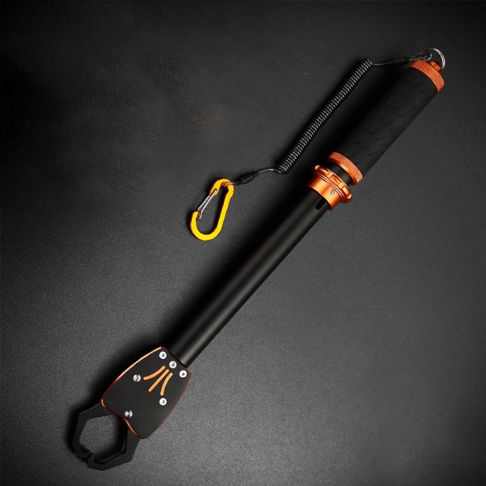 INF TK275 Pince de Préhension de Pêche Portable Orange - Pince à Lèvre de Poisson en Alliage d'Aluminium