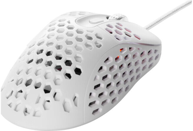 DELTACO GAMING Souris gaming GAM-106-W RGB ultralégère blanche (GAM-106-W)