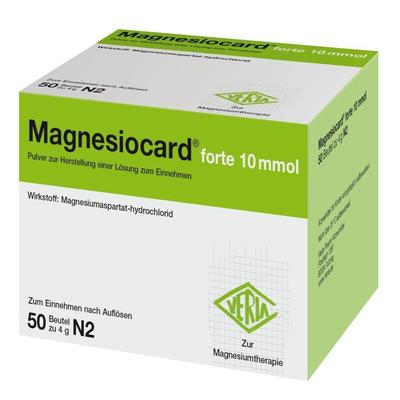 Magnesiocard forte 10 mmol Plv.z.Her.e.Lsg.z.Einn. 50 St Pulver zur Herstellung einer Lösung zum Einnehmen