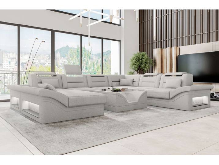 XXL Wohnlandschaft Enzo Stoffsofa