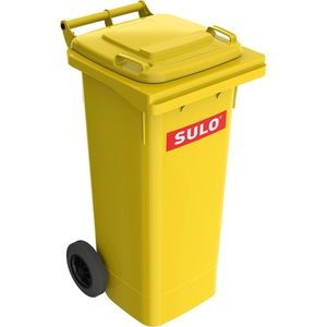 Sulo Mülltonne MGB 80 Liter, gelb, aus Kunststoff, mit Rädern